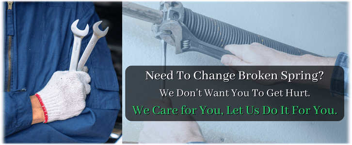 Broken Garage Door Spring Repair Huntington Beach CA